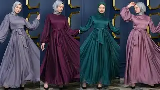 Tesettür Abiye Modelleri Poplin Moda Düğün Abiyeleri 2022 Part 46