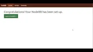 NodeBB Web Installer