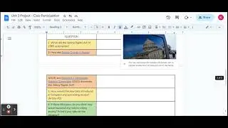 Explanation of Unit 3 Project - Civic Participation