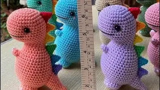 Dinosaur Size M #crochet #amigurumi #crochetdoll #handmade #dinosour #dinosaurlover  ​⁠