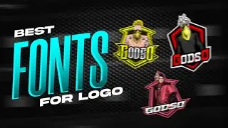 BEST FONTS FOR MASCOT LOGO 💖😻  ||  GODSO FF