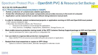 IBM Spectrum Protect Plus 10.1.7.1 OpenShift Backup & Restore for Resources & Persistent Data - Demo