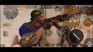 Standoff 2. Рисую граффити на стене с другом.