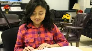 Routines - Middle School Girl Shows Personal Manual