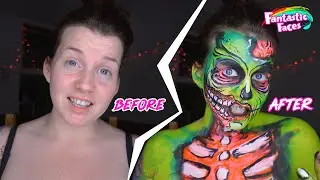 Face Painting a Pop-Art Zombie with Milly Rose