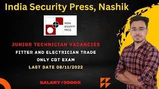 India Security Printing Press Recruitment: Junior Technician ITI Post | Apply Online Now