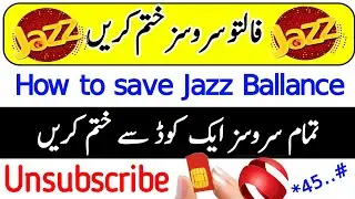 How to unsub jazz All hidden service's | Remove jazz all services | Deactivate jazz all services |