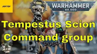 JoyToy Warhammer 40k 55th Kappic Eagles Tempestus Scions command group 1:18 scale action figures.