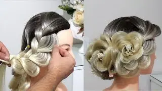 EASY BRAIDED BALL HAIR MODELS, BRIDAL HAIR, ENGAGEMENT HAIR