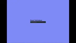 Email validation by using html css and java script