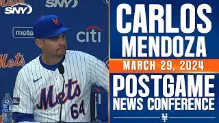 Carlos Mendoza on Rhys Hoskins' late slide that frustrated Mets' Jeff McNeil | SNY