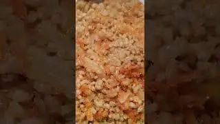Камбала в микроволновке с перловкой.    Рецепт а описании.