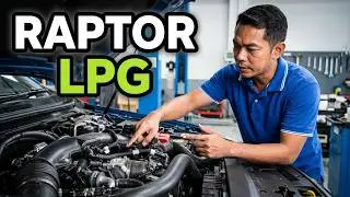 FORD RAPTOR ติดตั้งแก๊ส LPGถังแก๊ส LPG แบบโดนัท แทนที่ยางอะไหล่ขนาด 114 ลิตร