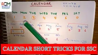 REASONING || CALENDAR TRICKS || FOR COMPETITIVE EXAMS || REASONING SHORT TRICKS