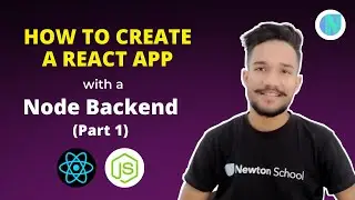 How to Create a React App with a Node Backend | How to connect Node.js with React.js | Gagan