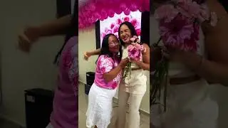 Cunhã Poranga Isabelle Nogueira visita rede feminina onde ela é voluntária desde 2018