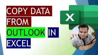 Copy data from outlook to EXCEL