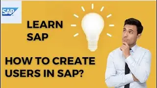 #saps4hana #sap #abap Learn SAP| How to create users in SAP