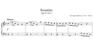 Clementi Sonatine (클레멘티 소나티네) Op. 36 No.1 1악장ㅣSheet Musicㅣ악보