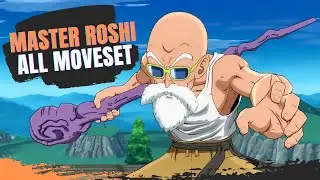 DBFZ Master Roshi - All Moveset