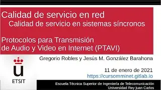 Calidad de servicio en red. Calidad de servicio en sistemas síncronos.