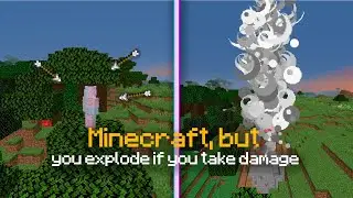 You explode if you take damage - Funny Moments #5 - Minecraft - Custom Plugin / Challenge
