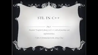 Array Class in STL