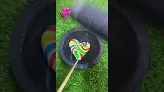 heart lollipop ice cream |satisfiing asmr |❤️💚💙 #shorts #satisfying #youtubeshorts
