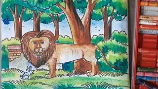 How to draw a lion | Lion Drawing for kids