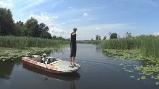 Наше ВОДНОМОТОРНОЕ ЛЕТО отдых в Херсонских плавнях.