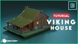 Low Poly Viking House Modelling Tutorial | Blender 3.0 | Capuccino 3D