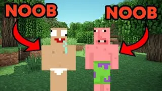 Two NOOBS try speedrun Minecraft...