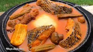 How To make Tilapia Light Soup With Fresh Fufu. Also Ft. Sweet Adjeley All Purpose Seasoning!