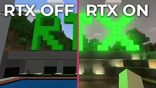 Minecraft RTX (gamescom 2019 built) – RTX on / RTX off Quick Graphics Comparison