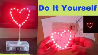 heart shape light flasher diy