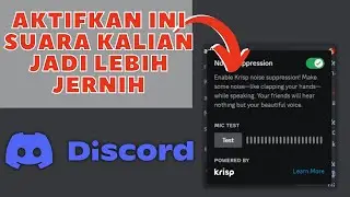 HOW TO MAKE A CLEAR SOUND ON DISCORD, NOISE SUPPRESSION KO TUTORIAL