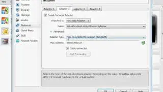 Network Virtual Machine Settings for linux SSH