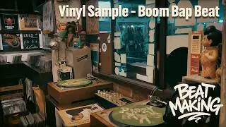 BEATMAKING Crate Digging → Beat Making 🎧 | Sampling Vinyl make hip-hop boombap in Serato Studio