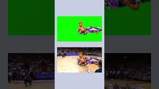 Heat mascot completely FAILS this flip - Green Screen