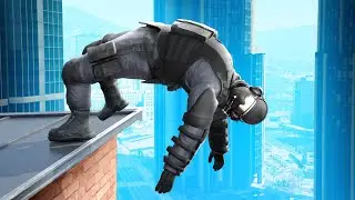 GTA 5 SWAT Crazy Ragdolls and Epic Jumps (Funny Moments)