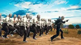 1 MAN vs. 99 ZOMBIES CHALLENGE! (PlayerUnknown's BattleGrounds Funny Moments)