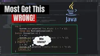 Java Interview Problems | Return statement in try catch finally block in Java
