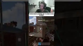 WHEN ROOF CAMPERS TRY TO RAID A DUO IN RUST #rustclips #rustgame #rustshorts