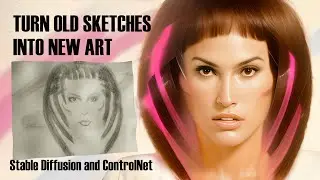 Generative AI Workflow - Old Sketch To New Art