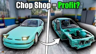 I Ran a "Chop Shop" to Make TONS of Money! | BeamNG.drive Career Mode