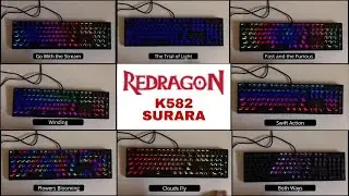 Redragon K582 Surara Unboxing and Review (All Lighting Effects)