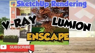SketchUp Tutorial In Hindi - SketchUp Rendering || Enscape || V-ray || Lumion