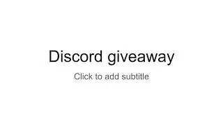 1 month nitro giveaway