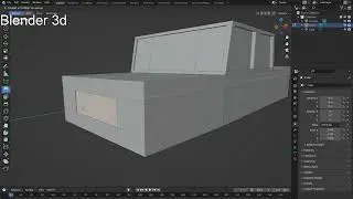 машина low poly Blender 3d