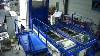 Horizontal loading movable furnace with 2 water tanks - SAT THERMIQUE